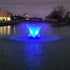 Thumbnail for Outdoor Water Solutions 1/2 HP Aerify Electric Pond Aerator Fountain With Blue Lights On The Water