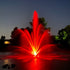 Thumbnail for Outdoor Water Solutions Classic Series Electric Pond Fountain With Red Lights On The Water