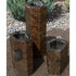 Thumbnail for Outdoor Basalt Column Fountain With Green Plant Behind