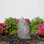 Outdoor Matterhorn Fountain Small With White Wall And Plants Background