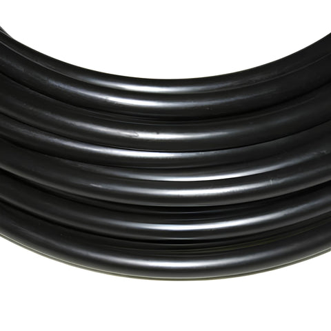Outdoor Water Solutions 1 Half Inch Non-Weighted Poly Tubing Close-Up View In Multiple Layers On White Background