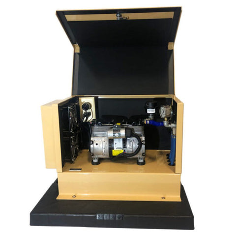 Outdoor Water Solutions AerMaster Pro Deep Pond Electric Aerator Compressor  Cabinet Inside View
