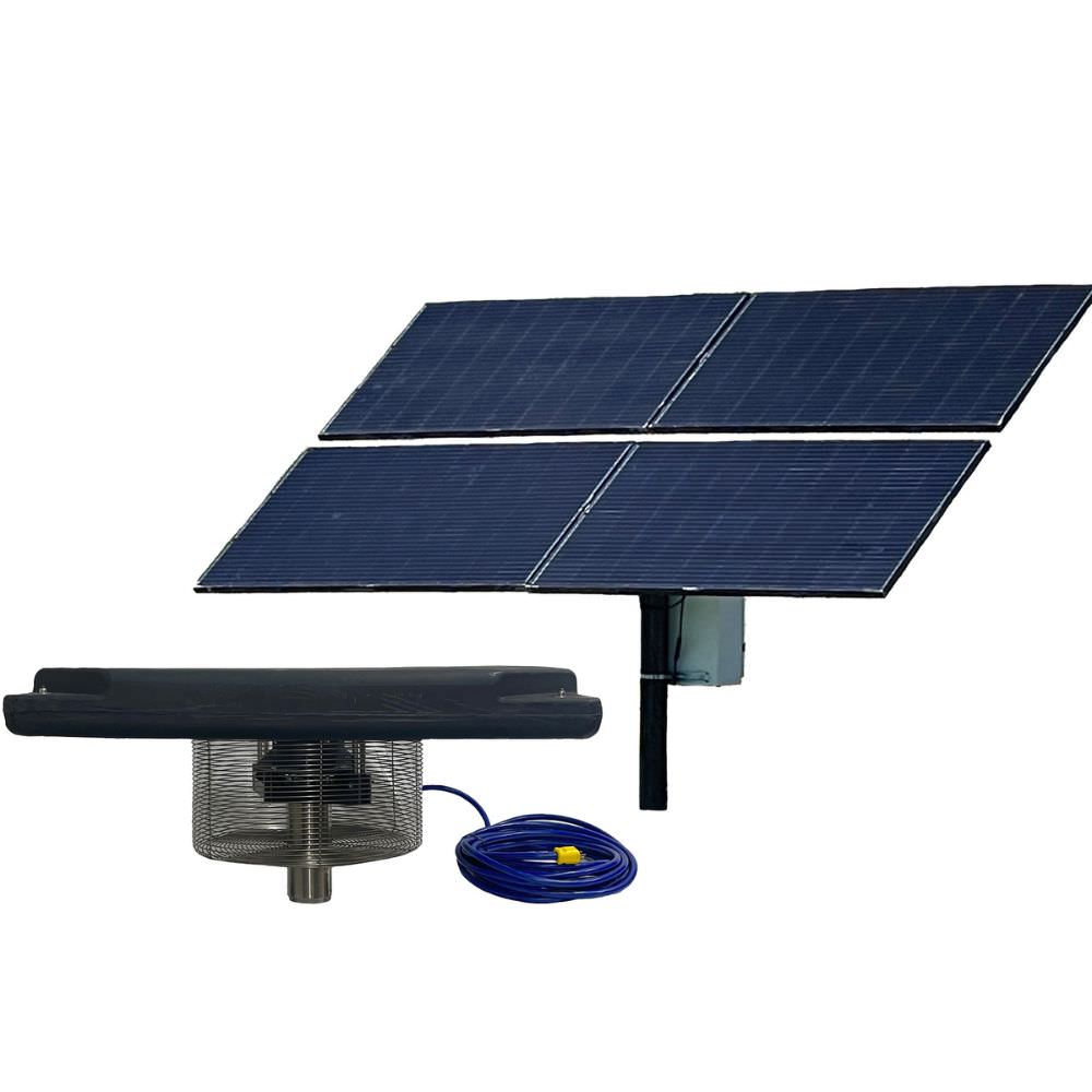 Outdoor Water Solutions Aerify Solar Pond Aerating Fountain Float Unit & Panels
