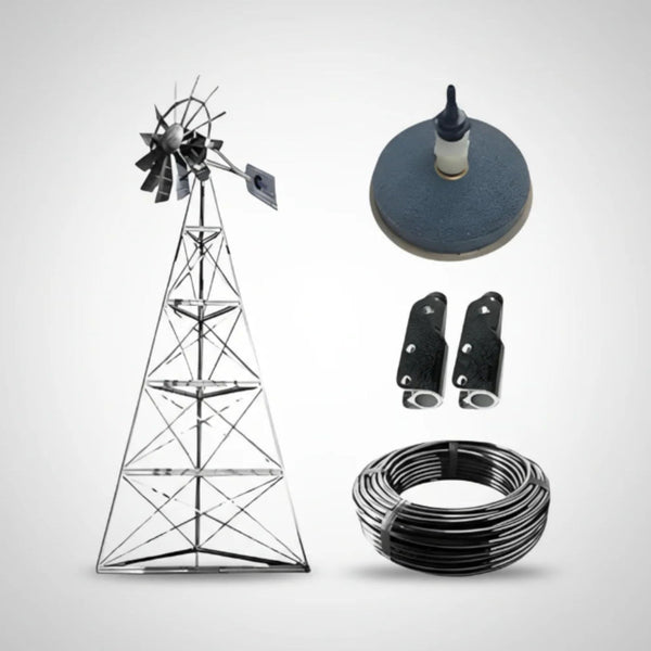 Outdoor Water Solutions Base Windmill Pond Aerator Complete Set