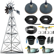 Outdoor Water Solutions Deluxe Windmill Pond Aerator Complete Set 3 Legs