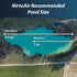 Thumbnail for Outdoor Water Solutions NitroAir Direct Drive Solar Aeration System Pond Size Recommendation Diagram