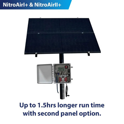 Outdoor Water Solutions NitroAir Direct Drive Solar Aeration System Two Panel Option