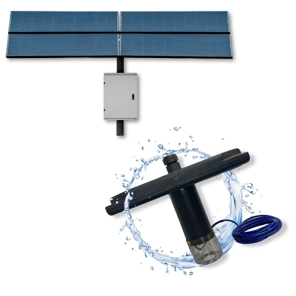 Outdoor Water Solutions Palatial Display Solar Pond Fountain Float Unit & Solar Panels