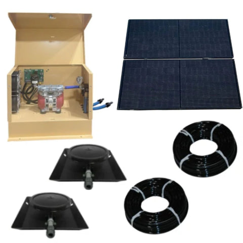 Outdoor Water Solutions TurboAir Solar Aeration System Complete Package Shown X2