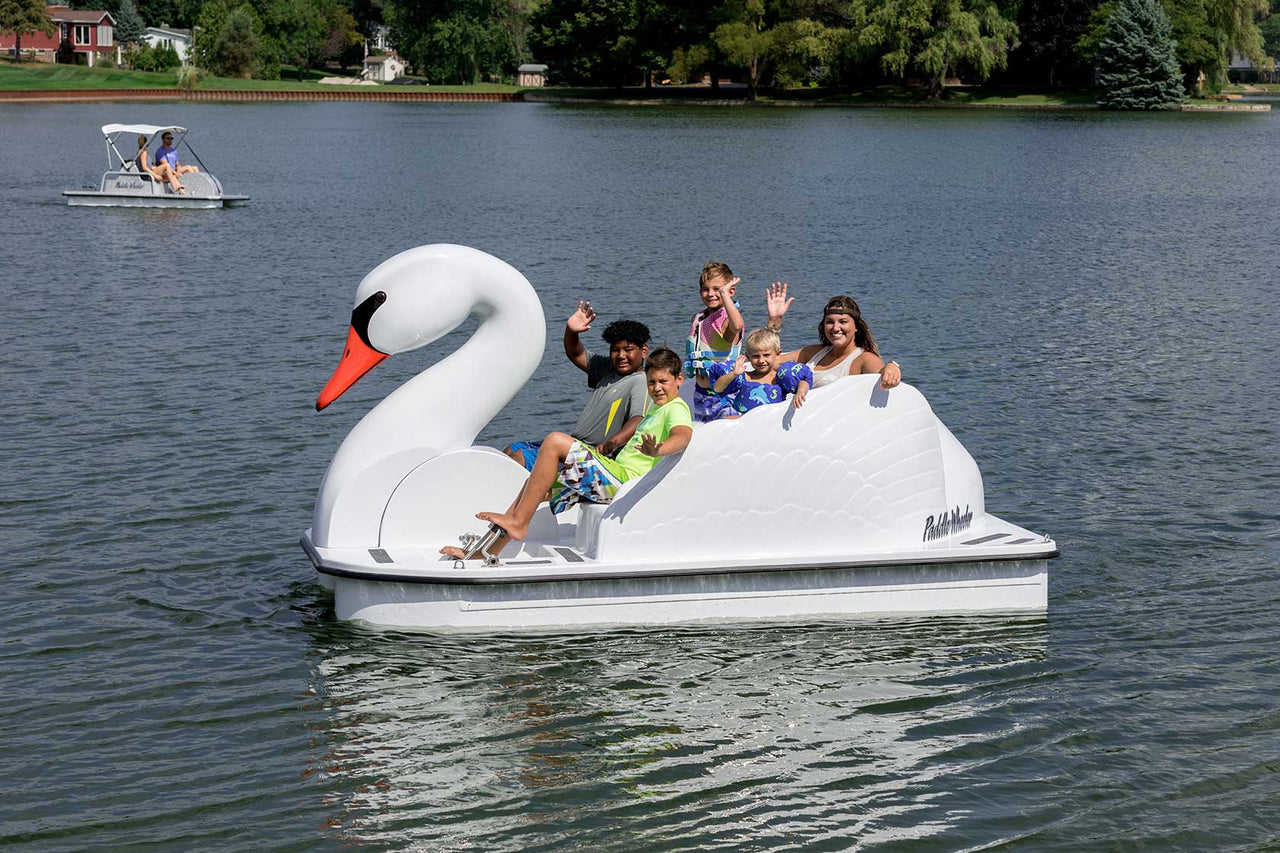 Adventure Glass Big Bird Swan Platform Paddle Boat