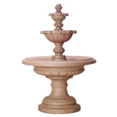 Padova Three Tier Outdoor Water Fountain With Plain White Background