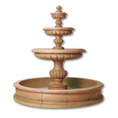 Parigi Pond Outdoor Water Fountain With Plain White Background