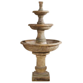 Pavana Three Tier Fountain With Plain White Background
