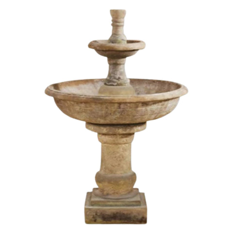 Pavana Two Tier Fountain With Plain White Background