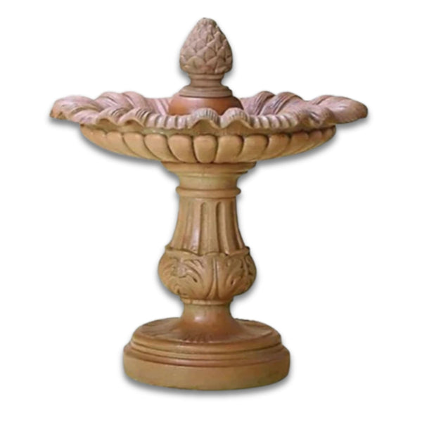 Pavia Pineapple Garden Fountain With Plain White Background