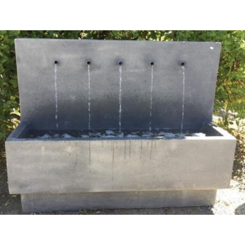 Penta Wall Fountain With Gray Gradient Background