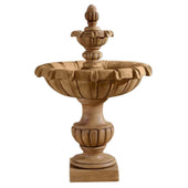 Petite Chateau Two Tier Fountain With Plain White Background