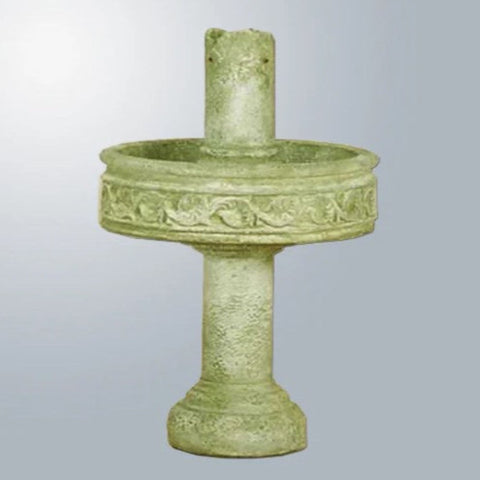 Pompeii Column Outdoor Fountain with Tall Base With Gray Gradient Background