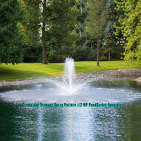 Thumbnail for PondSeries Airmax Pond Fountain Crown and Trumpet Spray Pattern Half HP