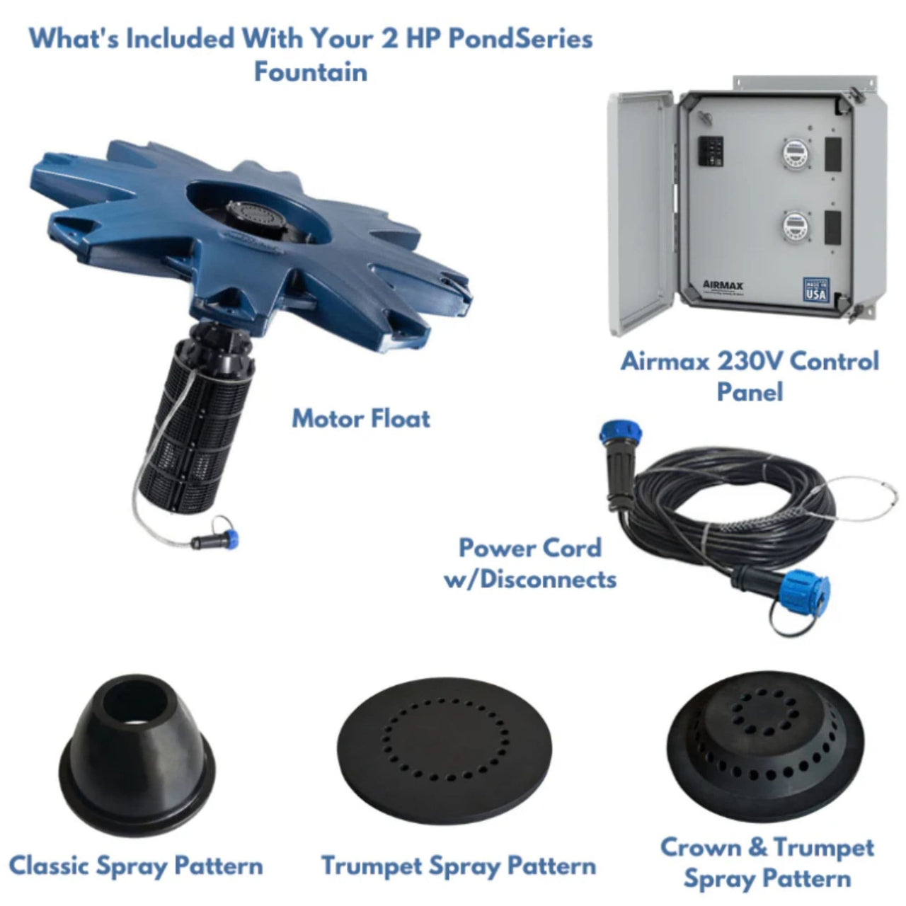 PondSeries Airmax Pond Fountain Inclusions With 2 HP
