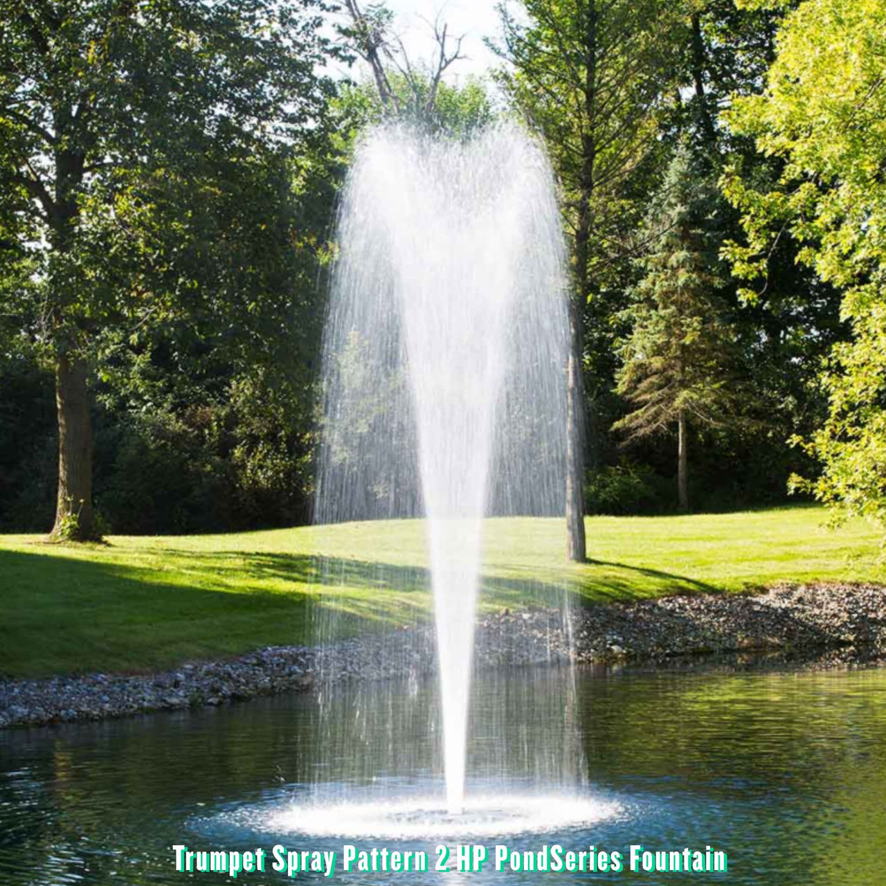 PondSeries Airmax Pond Fountain Trumpet Spray Pattern 2 HP