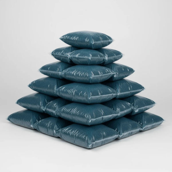 Pond Dye for Lakes And Ponds Multiple Pyramid Stack On Plain Background