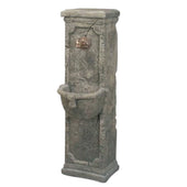 Ponte Latina Outdoor Water Fountain For Spout With Plain White Background
