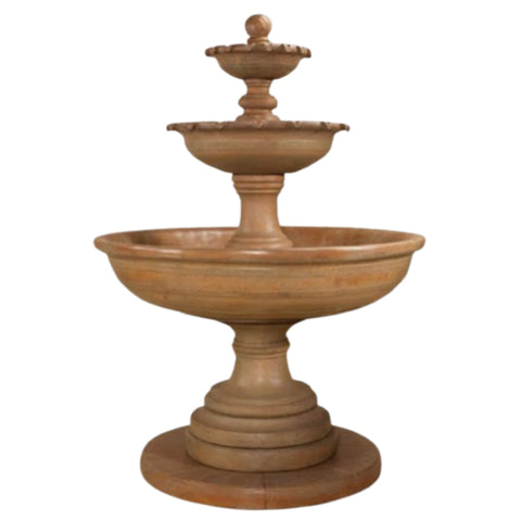 Porta Elisa Three Tier Fountain With Gray Gradient Background