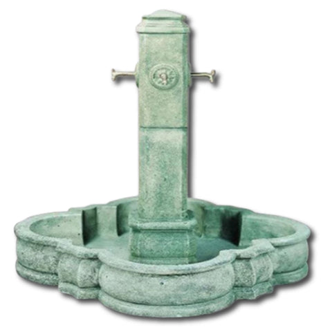 Portofino Outdoor Water Fountain For Spouts With Plain White Background