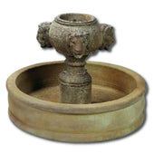 Positano Pond Outdoor Water Fountain With Plain White Background