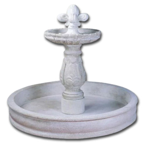 Prato Pond Outdoor Water Fountain With Plain White Background