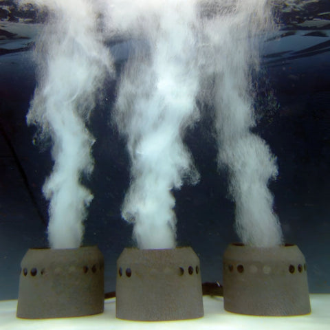 ProLake 2.7 Diffused Aeration System While Bubbling Underwater