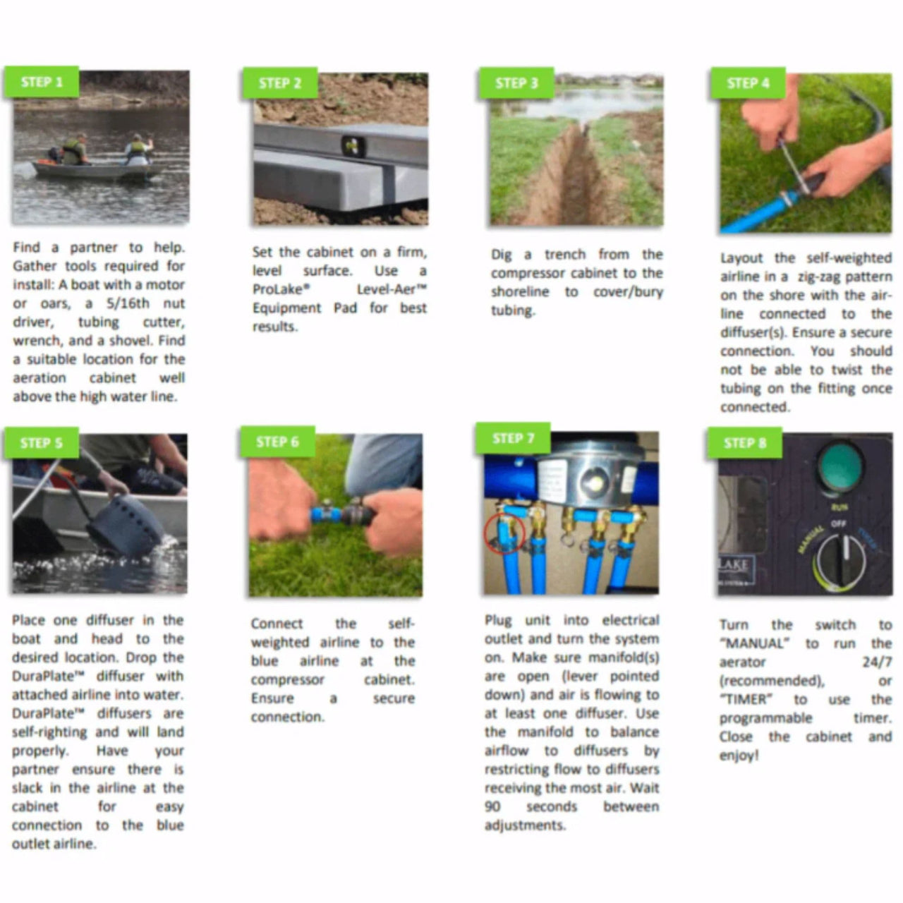 ProLake 4.13 Aerator Step By Step Guide