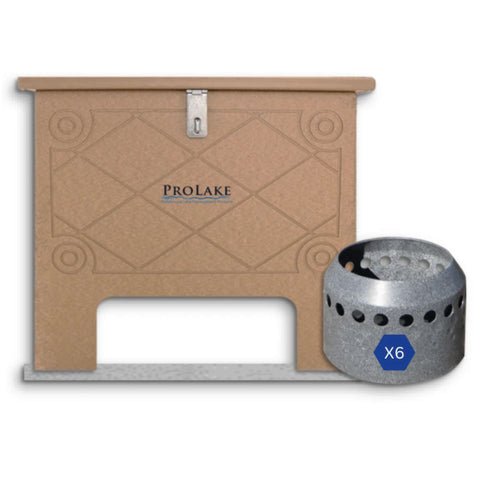 ProLake Electric 2.6 Aeration System Cabinet And The Diffuser