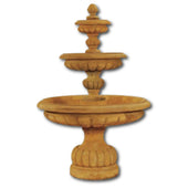Provence Three Tier Fountain With Plain White Background