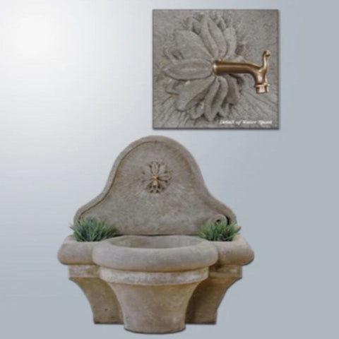 Provence Wall Fountain For Spout With Gray Gradient Background