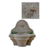 Provence Wall Fountain For Spout With Plain White Background