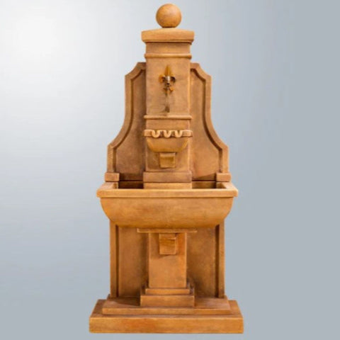 Provenza Wall Fountain For Spouts With Gray Gradient Background