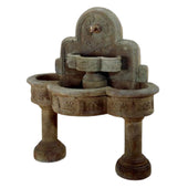 Ricco Deruta Wall Outdoor Fountain For Spout With Plain White Background