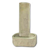 Rock Pillar Fountain With Plain White Background