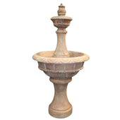 Roma Tiered Cast Stone Garden Fountain - Medium With Plain White Background
