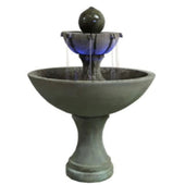 Ronde Two Tier Fountain With Plain White Background