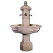 Roubaix Concrete Outdoor Fountain For Spouts With Plain White Background