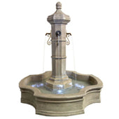 Roubaix Pond Fountain For Spouts With Plain White Background