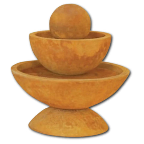 Round Combo Fountain With Plain White Background