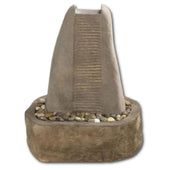 Rustic Ridge Fountain With Plain White Background
