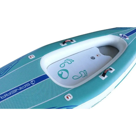 SUP Spinera SK10 Close-up of Footrest Area and Handle