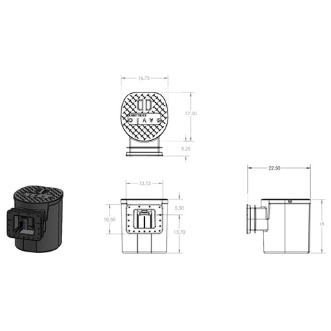Savio Compact Pond Skimmer Dimensions
