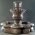 Thumbnail for Scallop Urn Outdoor Fountain with Quatrefoil Basin With Dark Background