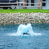 Thumbnail for Scott Aerator Boilermaker Pond Aerator On The Water With A Rocky Shore In The Background